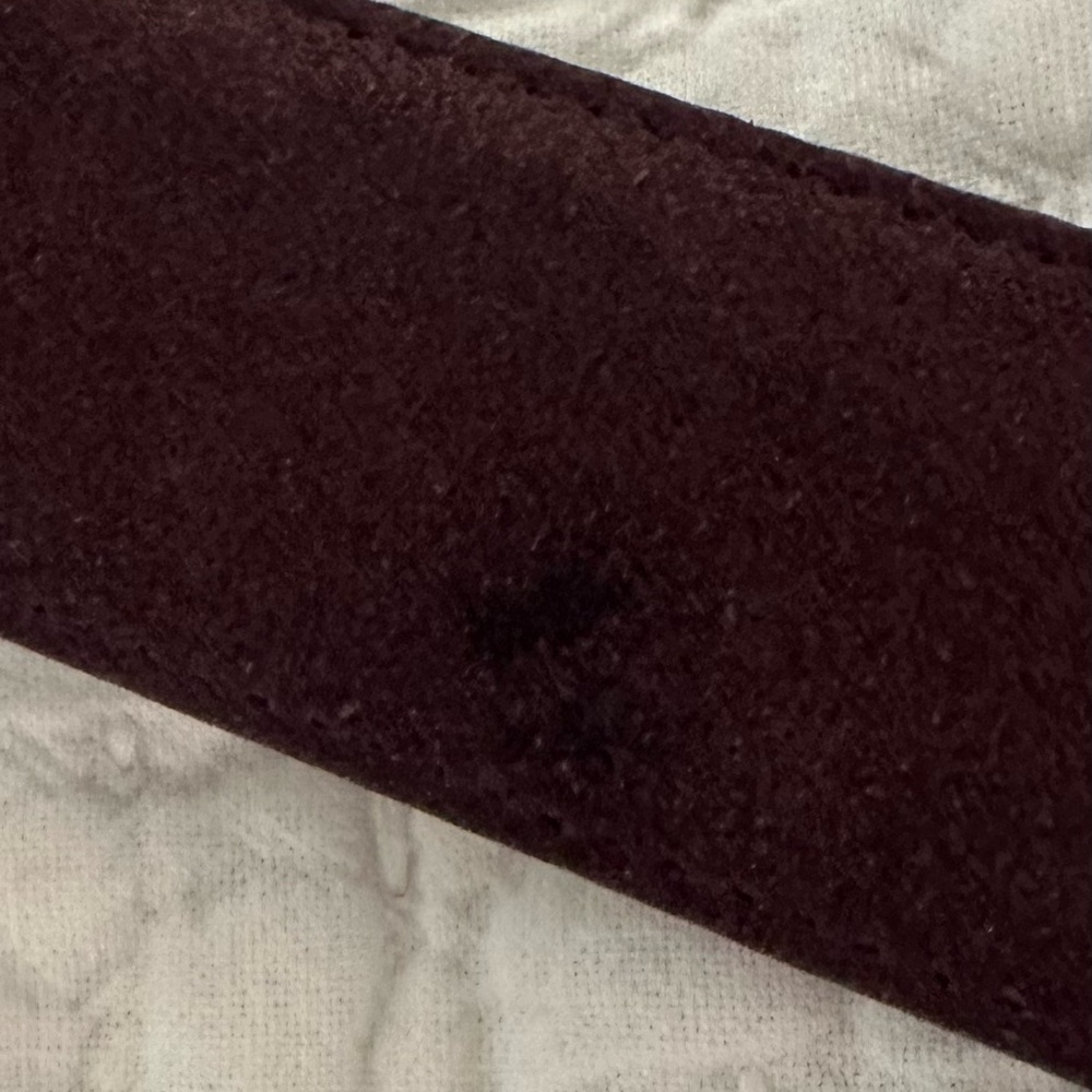 FRAME Denim Deep Purple Suede Belt NWOT Size 39 - Picture 5 of 5